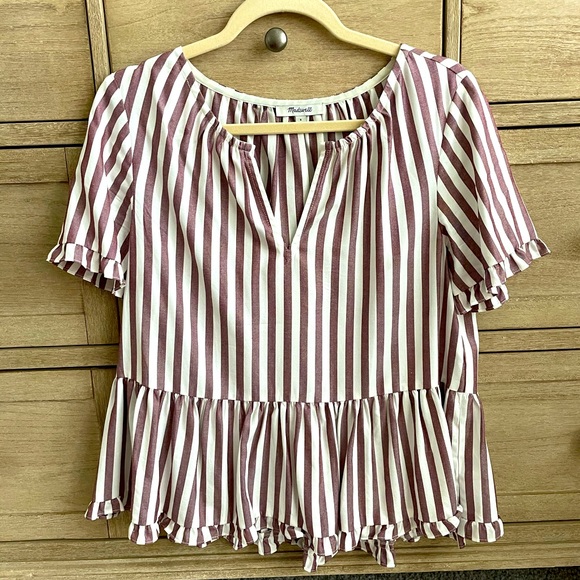 Madewell Tops - Madewell Ruffle Hem Top